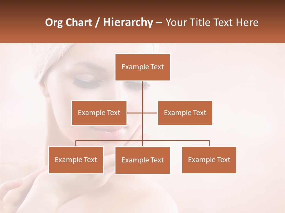 A Woman With A Towel On Her Head PowerPoint Template