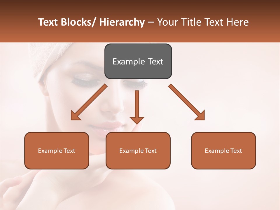 A Woman With A Towel On Her Head PowerPoint Template