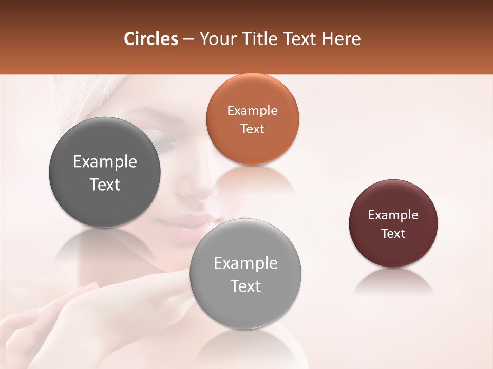 A Woman With A Towel On Her Head PowerPoint Template