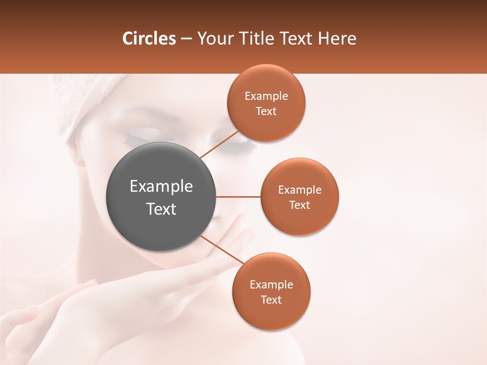 A Woman With A Towel On Her Head PowerPoint Template