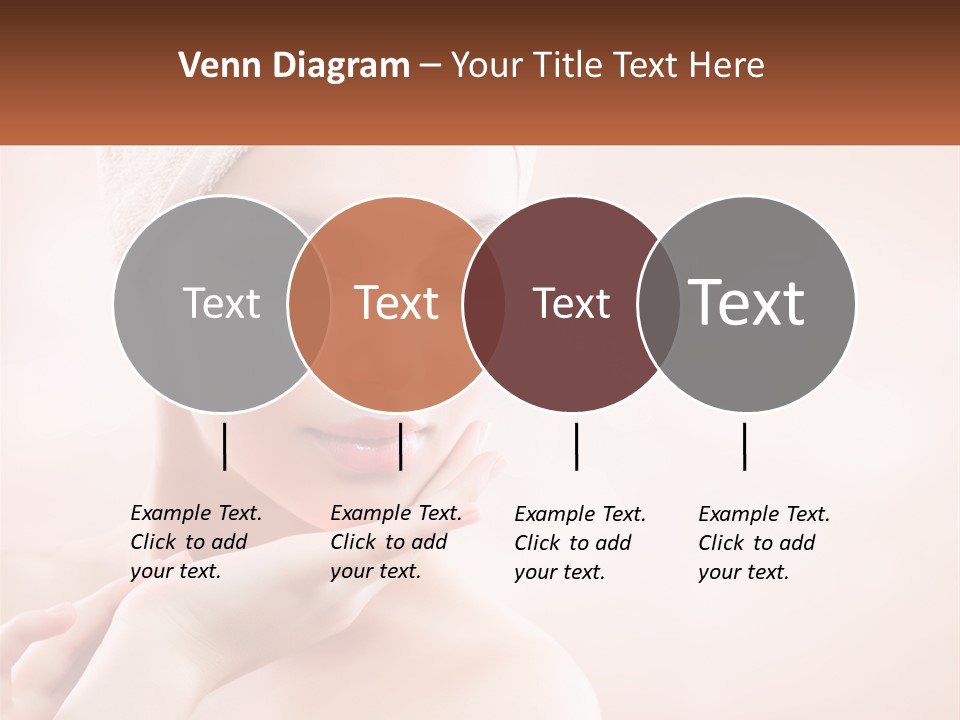 A Woman With A Towel On Her Head PowerPoint Template