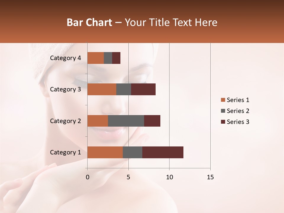 A Woman With A Towel On Her Head PowerPoint Template