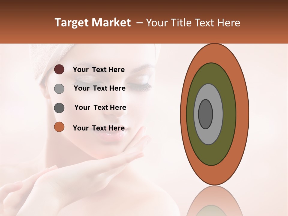 A Woman With A Towel On Her Head PowerPoint Template