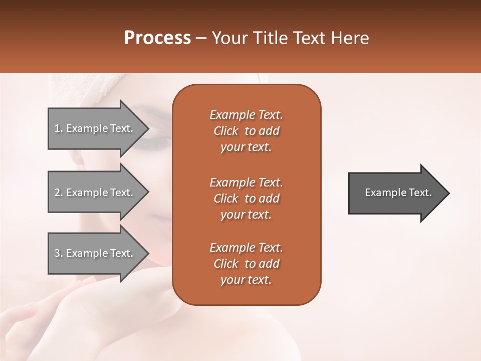 A Woman With A Towel On Her Head PowerPoint Template