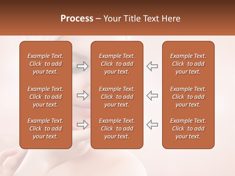 A Woman With A Towel On Her Head PowerPoint Template