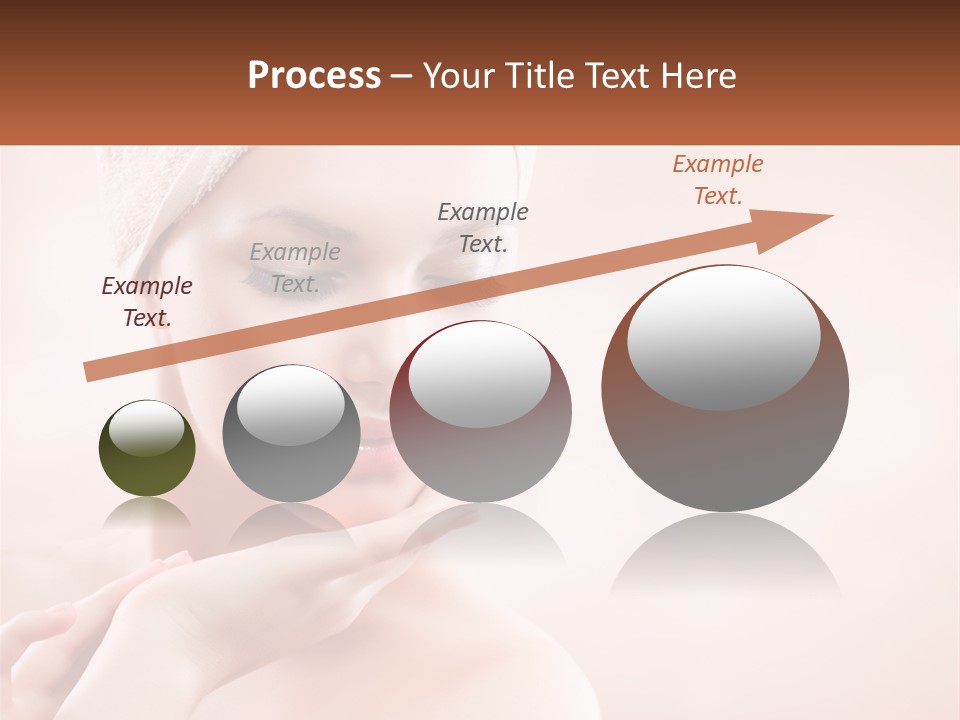 A Woman With A Towel On Her Head PowerPoint Template