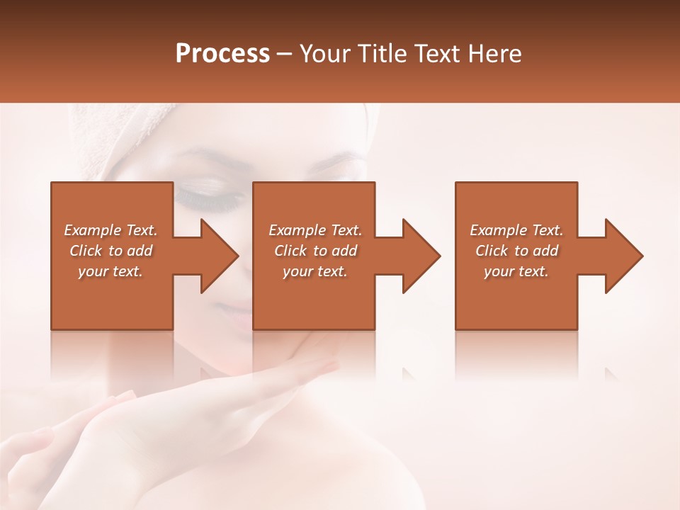 A Woman With A Towel On Her Head PowerPoint Template