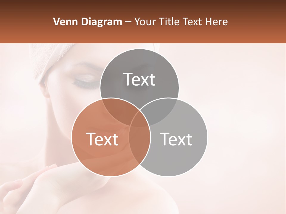 A Woman With A Towel On Her Head PowerPoint Template