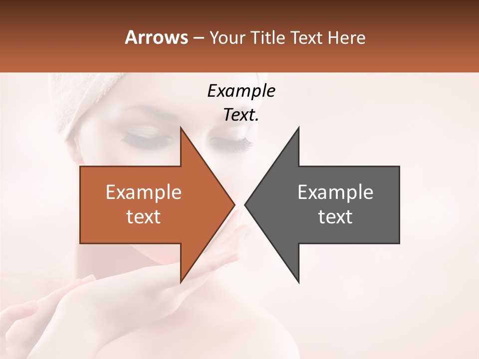 A Woman With A Towel On Her Head PowerPoint Template