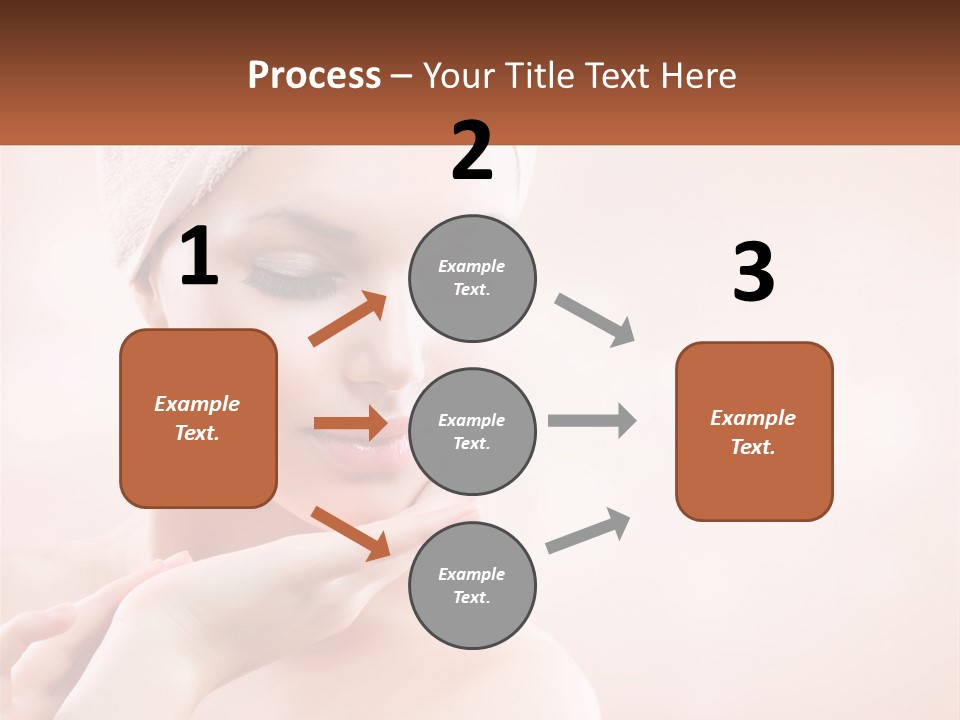 A Woman With A Towel On Her Head PowerPoint Template