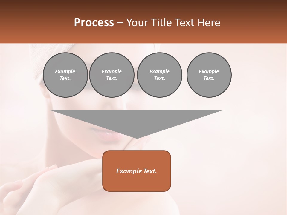 A Woman With A Towel On Her Head PowerPoint Template