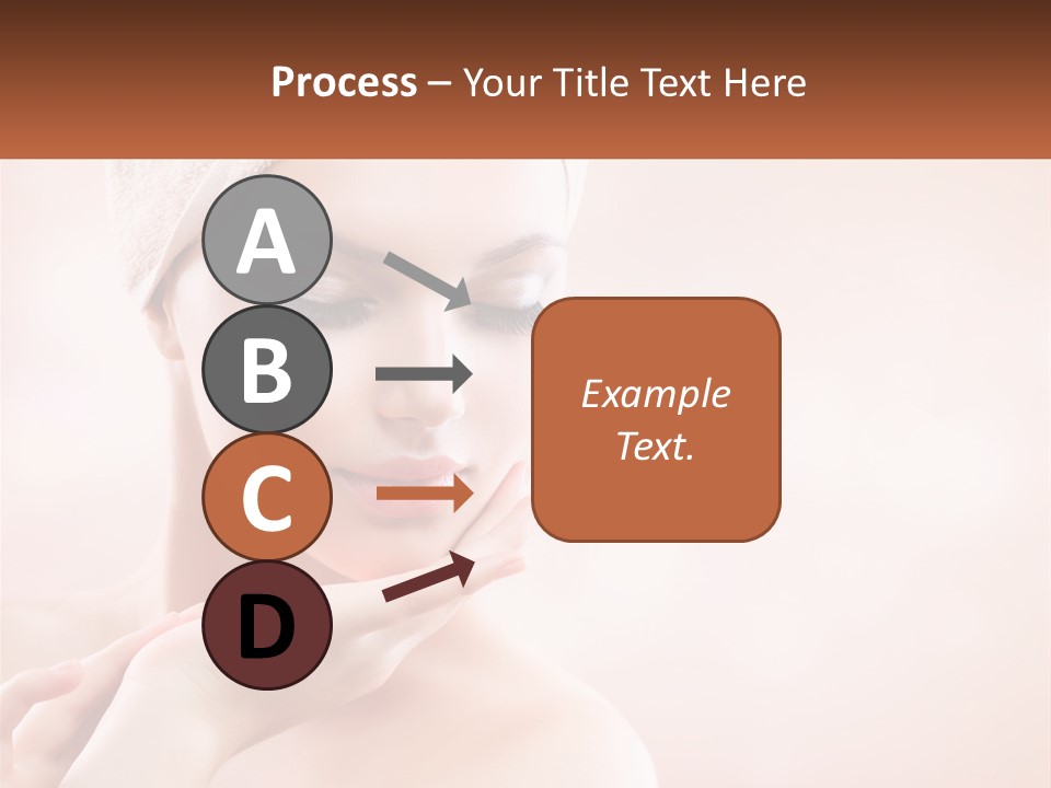 A Woman With A Towel On Her Head PowerPoint Template