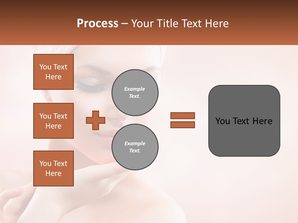 A Woman With A Towel On Her Head PowerPoint Template