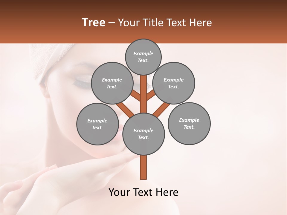 A Woman With A Towel On Her Head PowerPoint Template