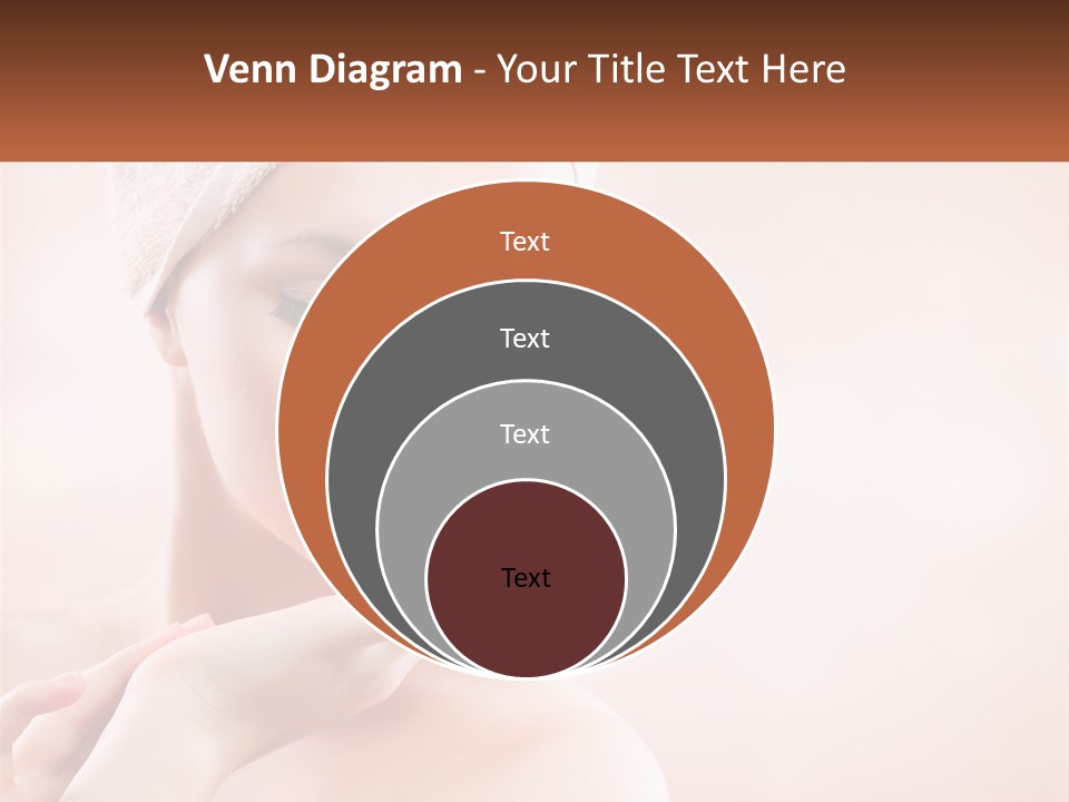 A Woman With A Towel On Her Head PowerPoint Template