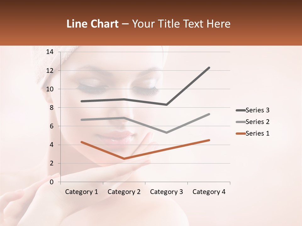 A Woman With A Towel On Her Head PowerPoint Template