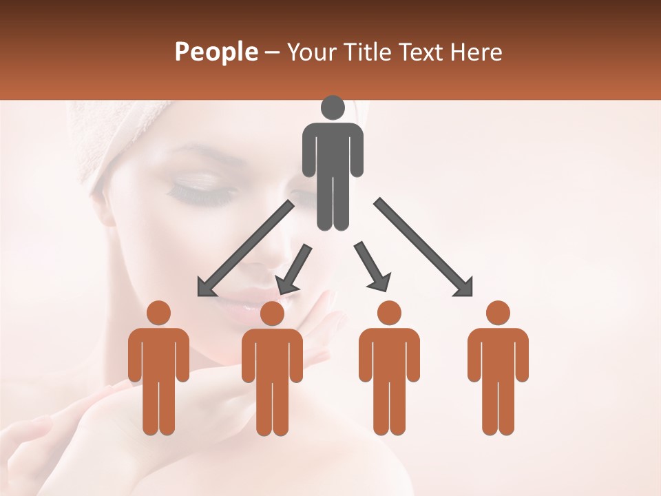 A Woman With A Towel On Her Head PowerPoint Template