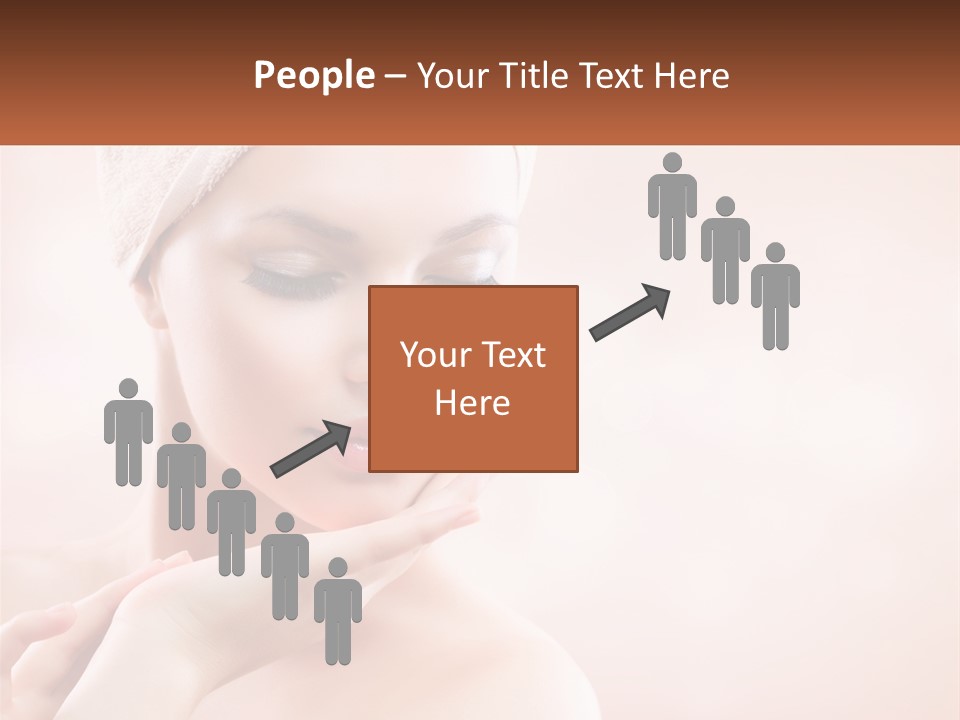 A Woman With A Towel On Her Head PowerPoint Template