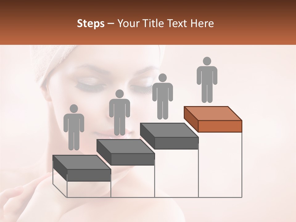 A Woman With A Towel On Her Head PowerPoint Template