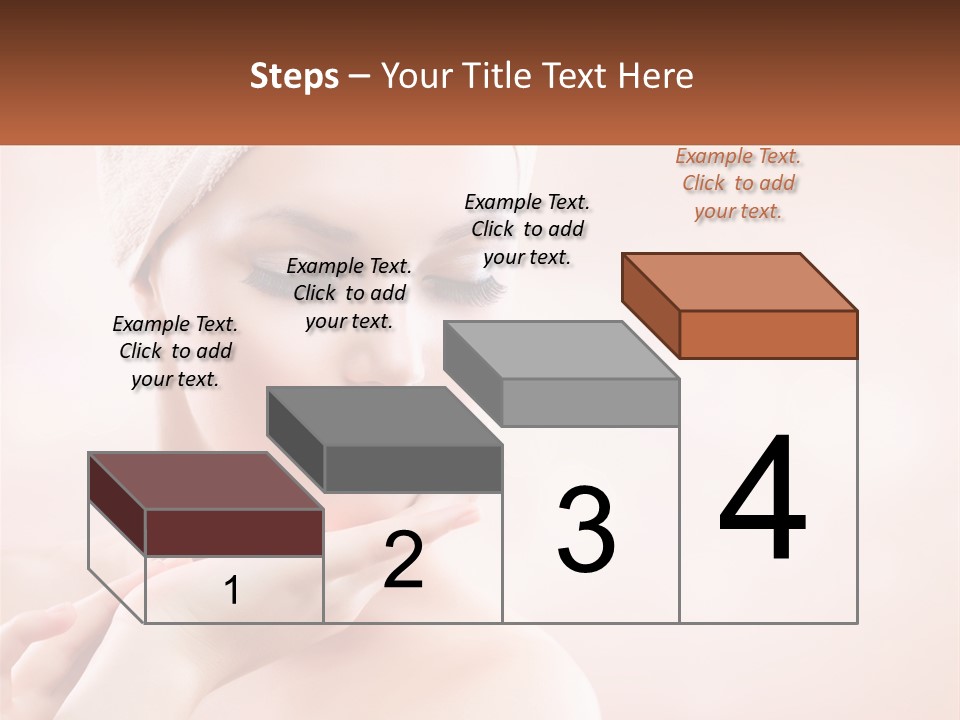 A Woman With A Towel On Her Head PowerPoint Template