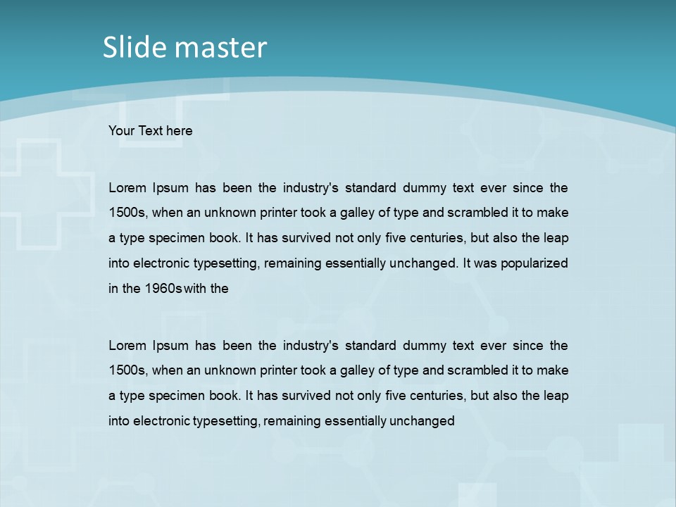 A Powerpoint Presentation With A Blue Background PowerPoint Template