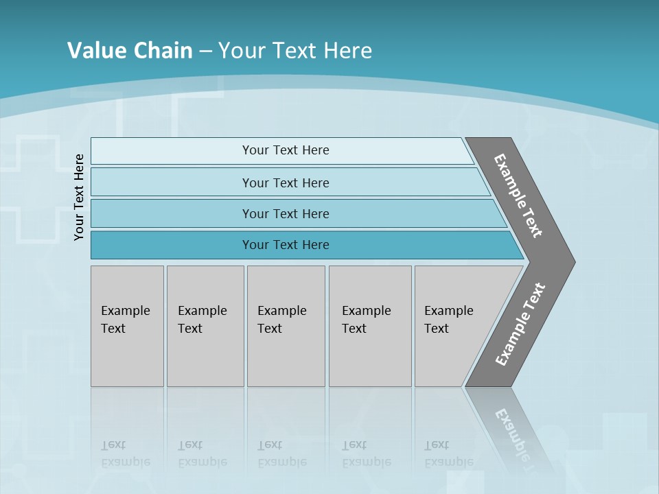 A Powerpoint Presentation With A Blue Background PowerPoint Template