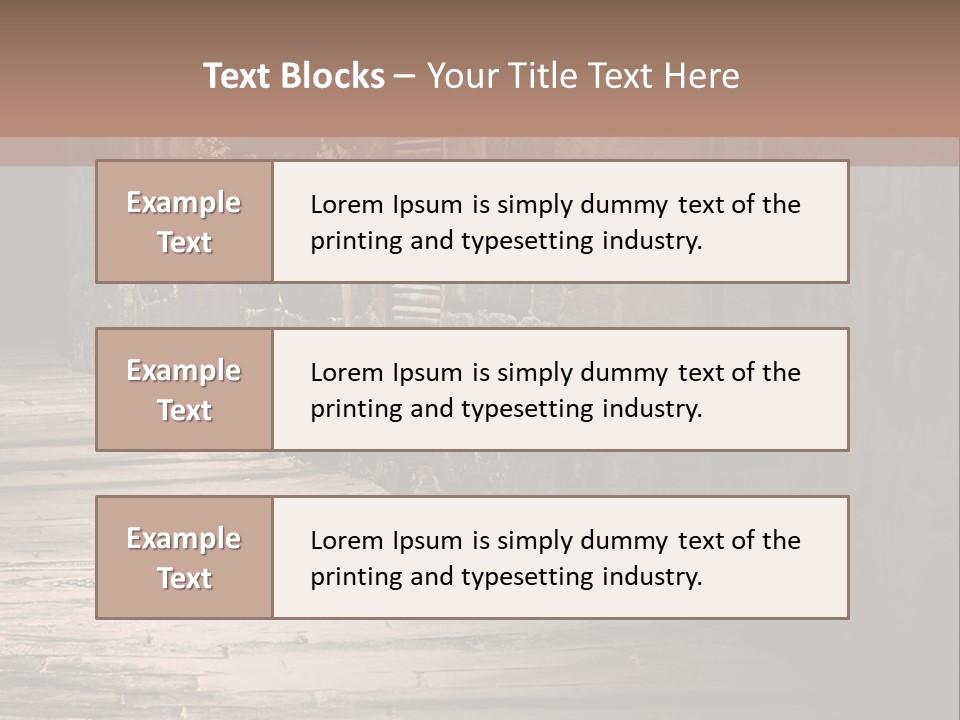 A Narrow Alley Way With Stone Walls And A Door PowerPoint Template