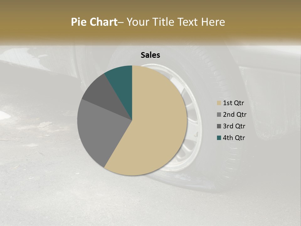 A Silver Car Is Parked On The Street PowerPoint Template