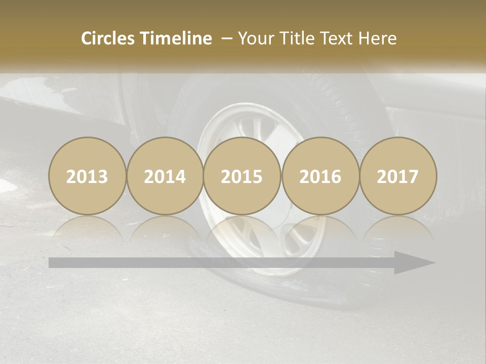 A Silver Car Is Parked On The Street PowerPoint Template