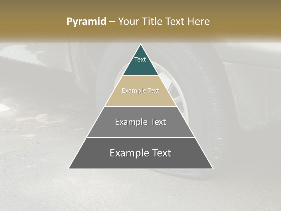 A Silver Car Is Parked On The Street PowerPoint Template