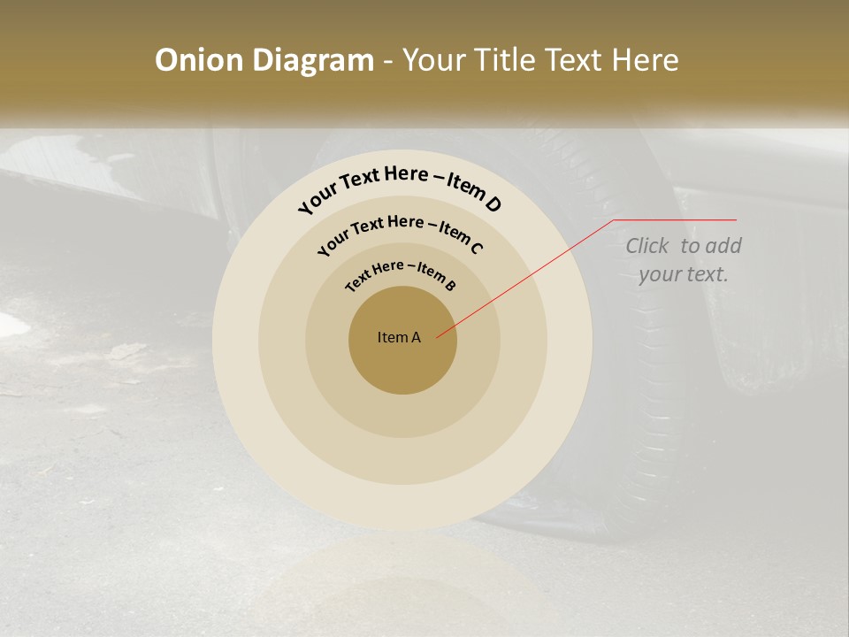 A Silver Car Is Parked On The Street PowerPoint Template