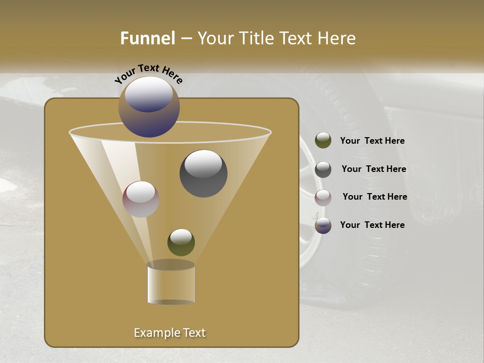 A Silver Car Is Parked On The Street PowerPoint Template