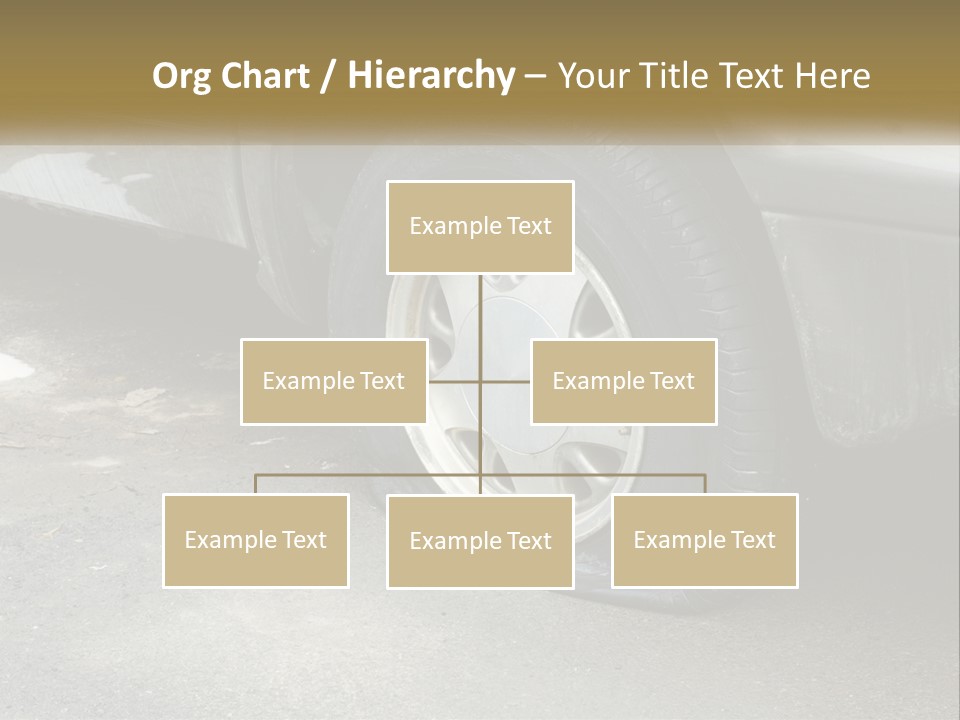 A Silver Car Is Parked On The Street PowerPoint Template