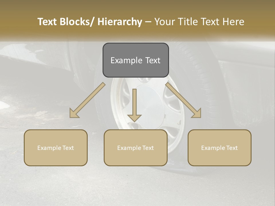 A Silver Car Is Parked On The Street PowerPoint Template