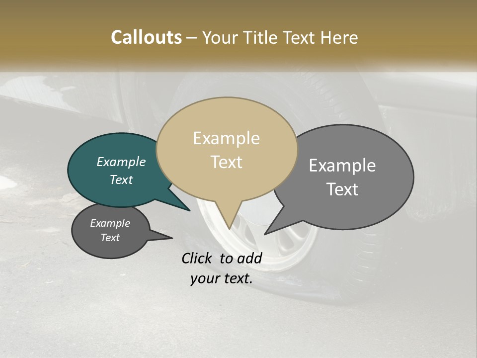 A Silver Car Is Parked On The Street PowerPoint Template