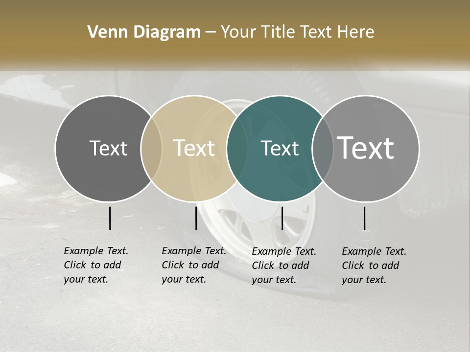 A Silver Car Is Parked On The Street PowerPoint Template