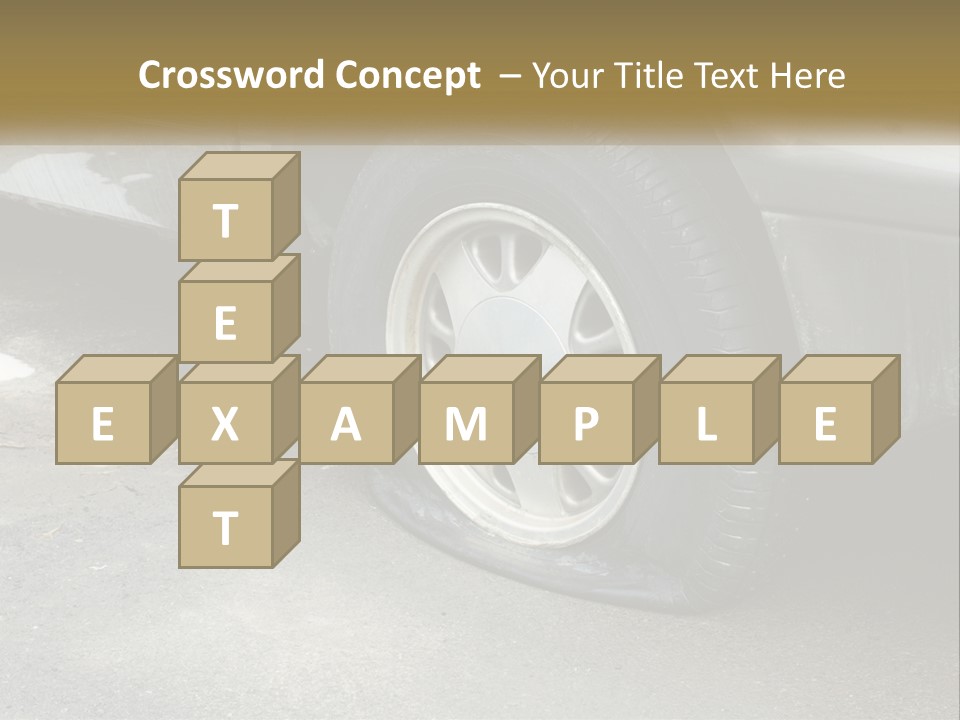 A Silver Car Is Parked On The Street PowerPoint Template