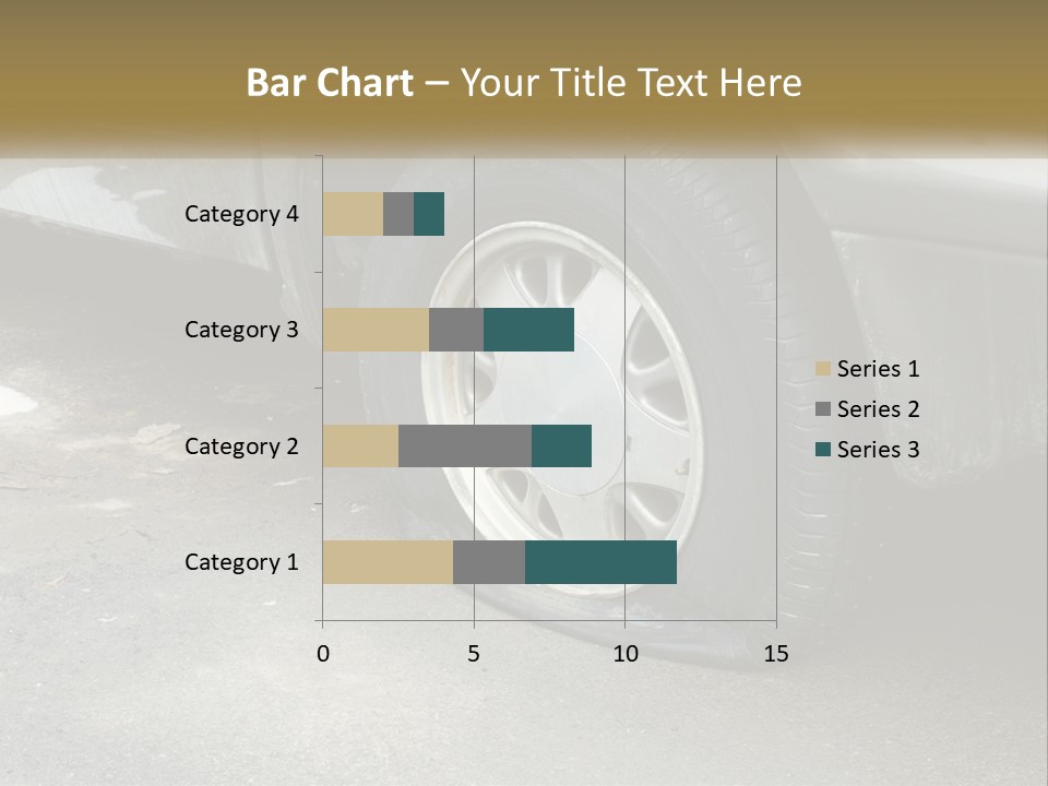A Silver Car Is Parked On The Street PowerPoint Template
