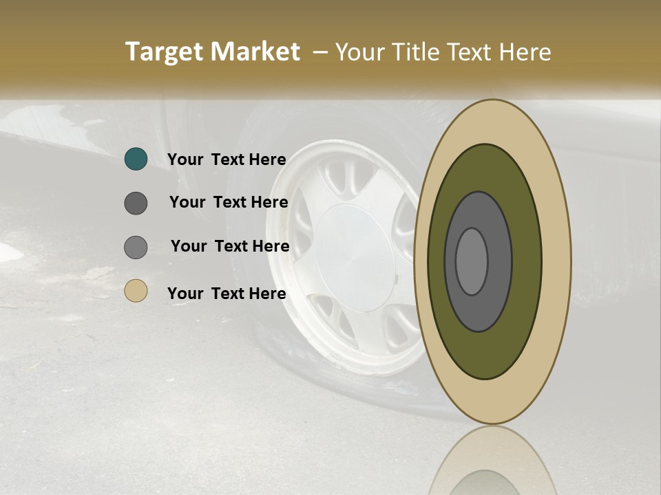 A Silver Car Is Parked On The Street PowerPoint Template