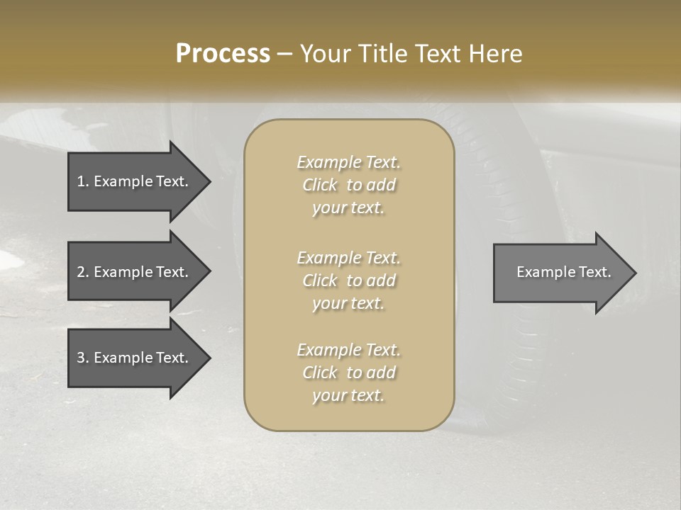 A Silver Car Is Parked On The Street PowerPoint Template