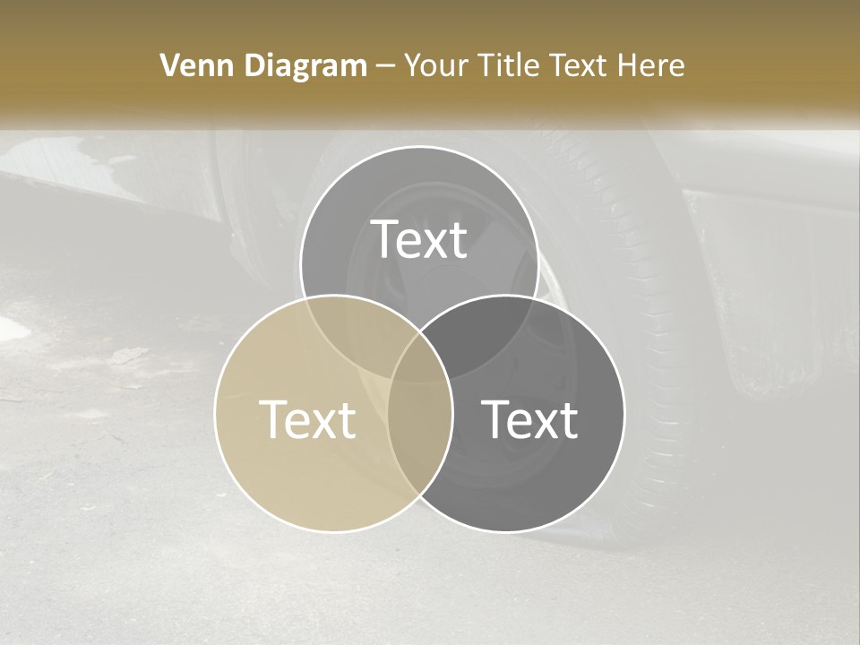 A Silver Car Is Parked On The Street PowerPoint Template