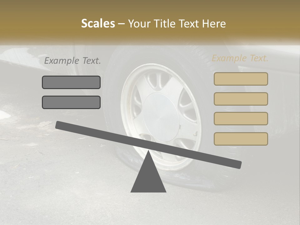 A Silver Car Is Parked On The Street PowerPoint Template