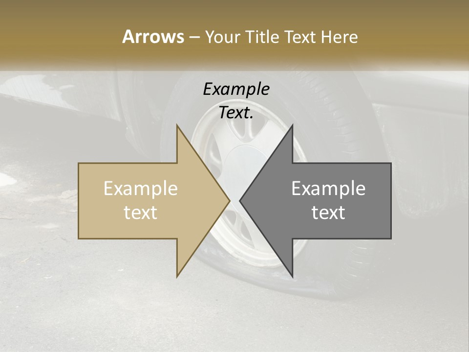 A Silver Car Is Parked On The Street PowerPoint Template