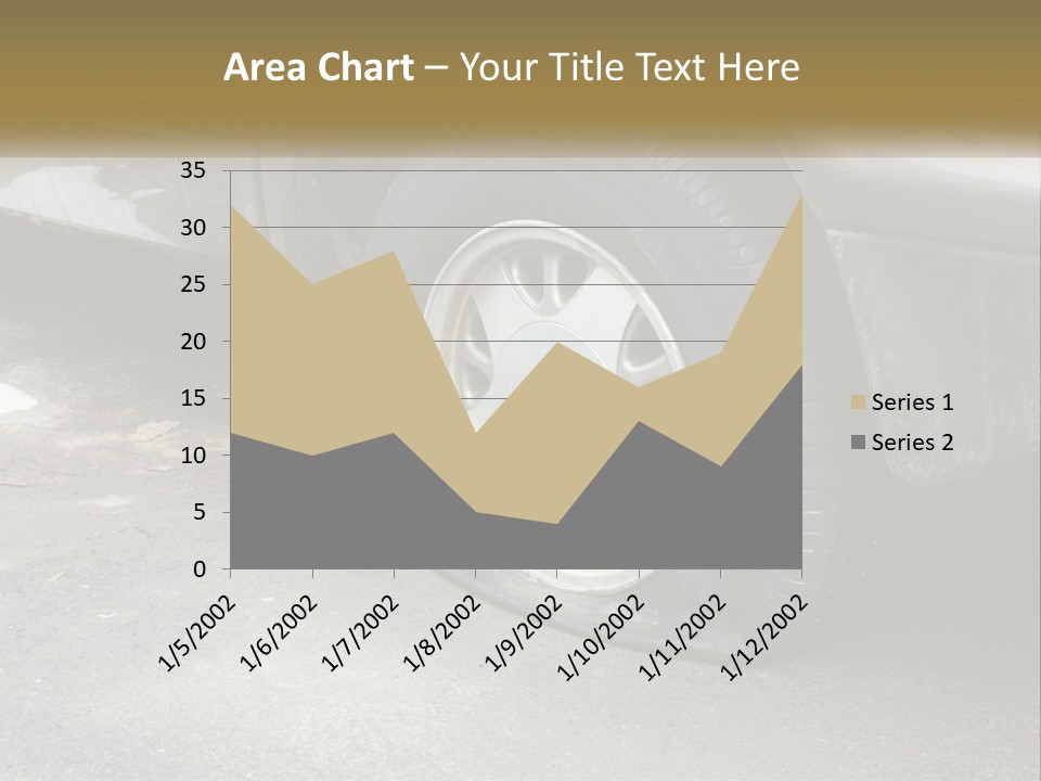 A Silver Car Is Parked On The Street PowerPoint Template