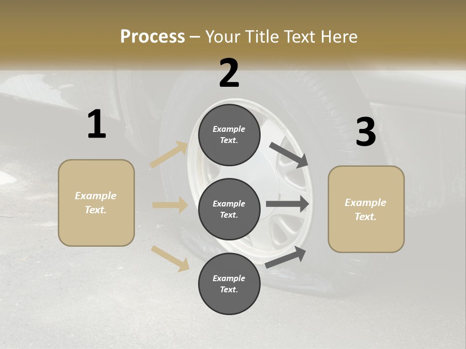 A Silver Car Is Parked On The Street PowerPoint Template