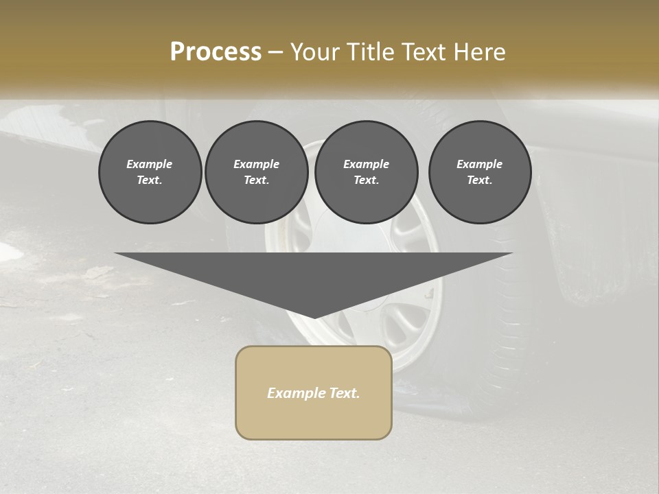 A Silver Car Is Parked On The Street PowerPoint Template