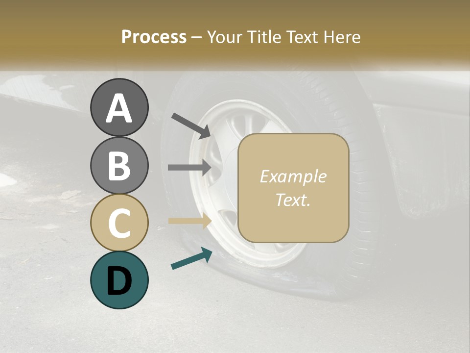 A Silver Car Is Parked On The Street PowerPoint Template