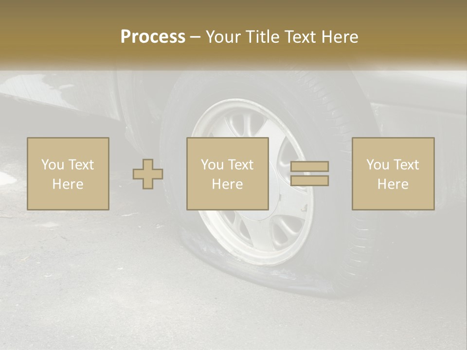 A Silver Car Is Parked On The Street PowerPoint Template