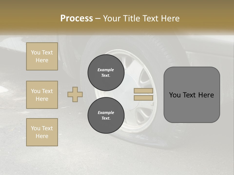 A Silver Car Is Parked On The Street PowerPoint Template