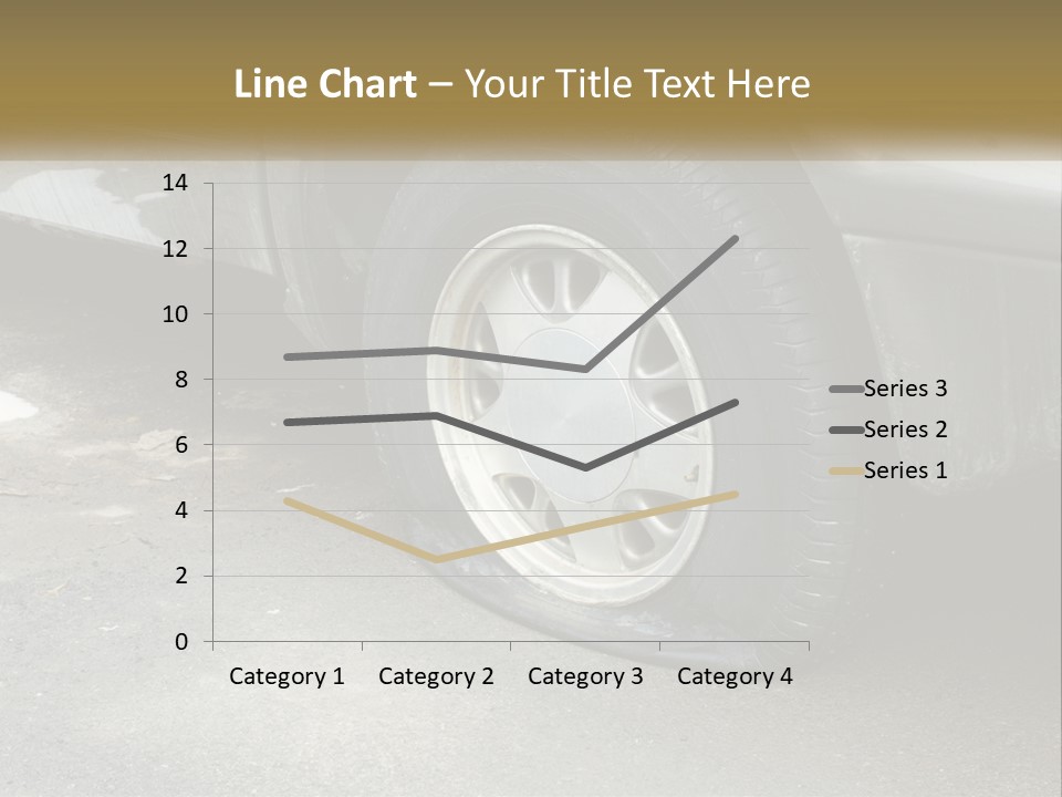 A Silver Car Is Parked On The Street PowerPoint Template